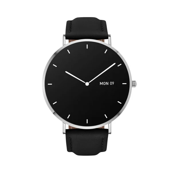 Smartwatch GARETT Verona silver-black leather