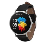 Smartwatch GARETT Verona silver-black leather