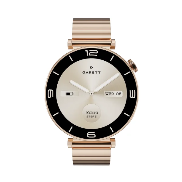 Smartwatch Garett Rose Gold Solid steel