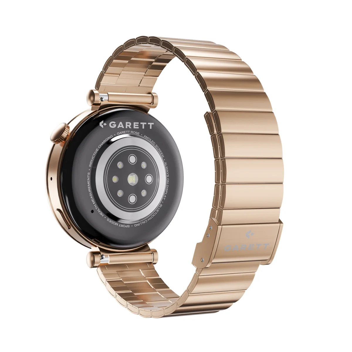 Smartwatch Garett Rose Gold Solid steel